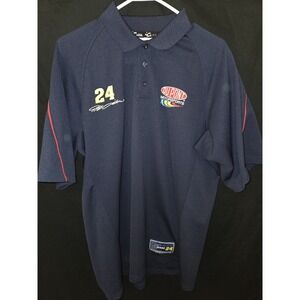 Nascar Jeff Gordon VINTAGE 1/4 Polo Shirt Chase Authentic Champion‎ 90s Size XL